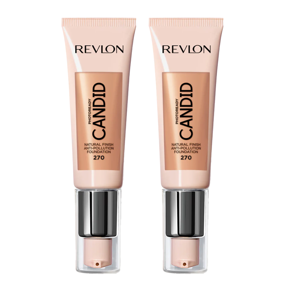 Revlon PhotoReady Candid Natural Finish Anti-Pollution Foundation 22ml 270 MEDIUM BEIGE - 2 pack