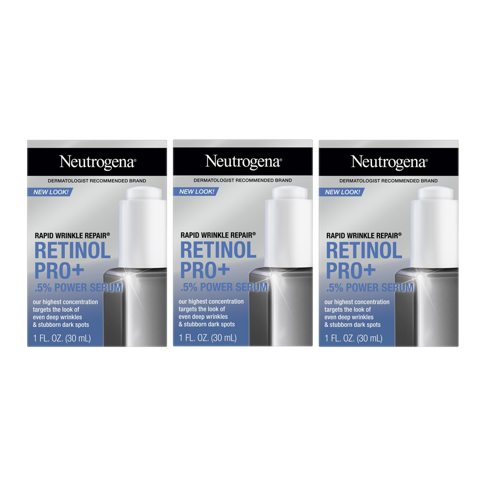 Neutrogena Rapid Wrinkle Repair Retinol Pro+ 0.5% Power Serum 30ml - 3 pack