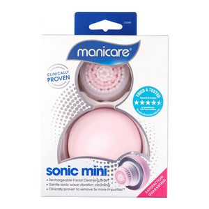 Manicare Sonic Mini Facial Cleanser & Replacement Brush Heads 3pk bundle