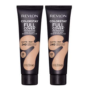 Revlon ColorStay Full Cover Matte Foundation 30ml 240 MEDIUM BEIGE - 2 pack