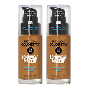 Revlon ColorStay Longwear Makeup Normal/Dry Skin SPF20 30ml 510 PECAN - 2 pack