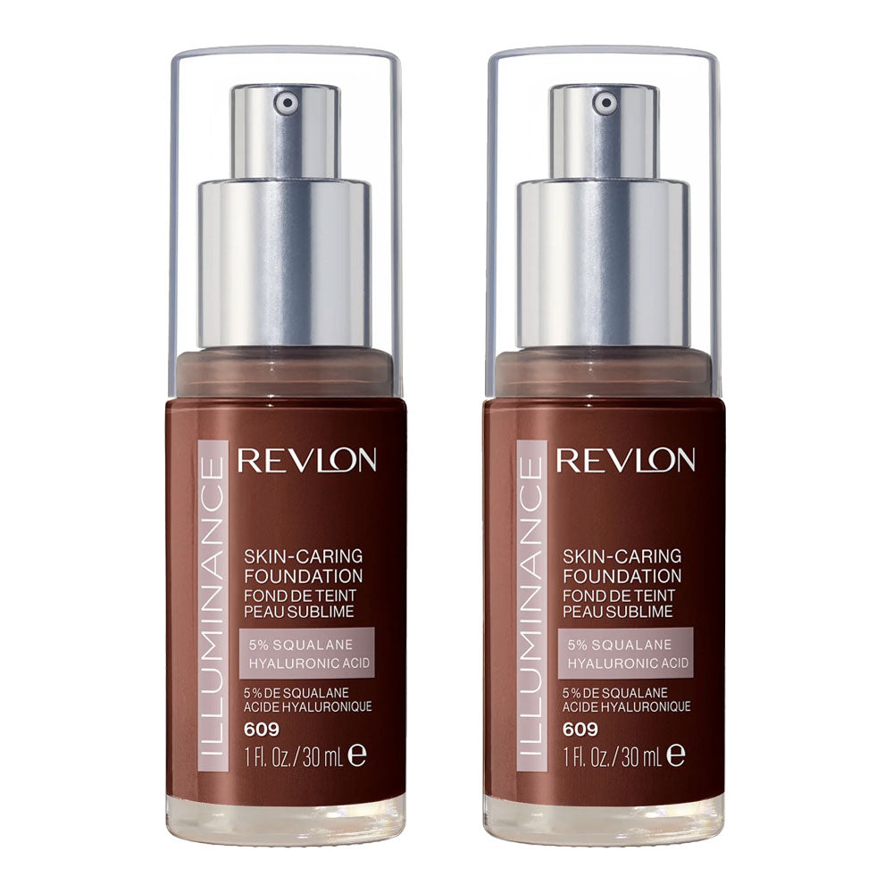Revlon Illuminance Skin-Caring Foundation 30ml 609 SIENNA - 2 pack