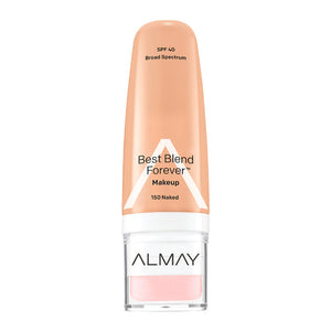 Almay Best Blend Forever Makeup 30ml 150 NAKED in shade Naked, foundation bottle