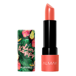 Almay Lip Vibes Cream Lipstick 4g 220 LIVE HAPPY in deep red shade