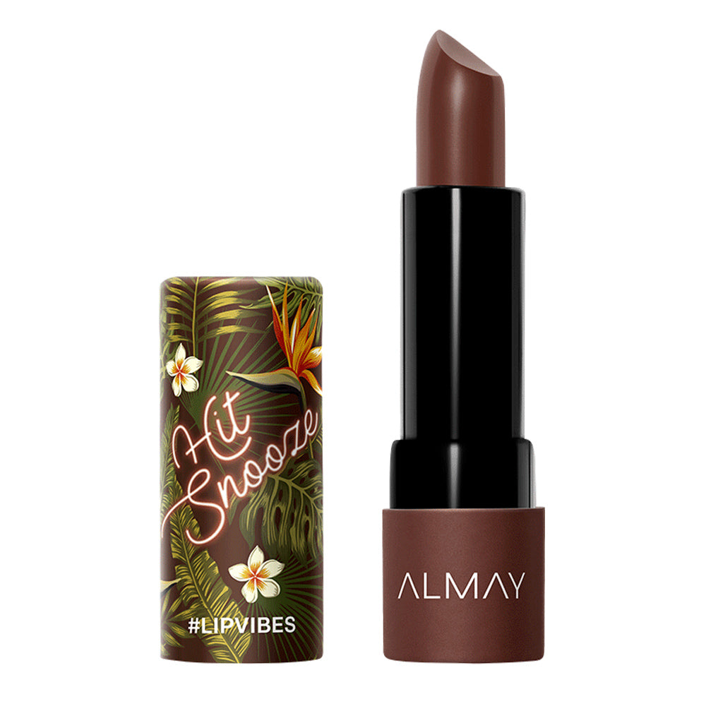 Almay Lip Vibes Matte Lipstick 4g 200 HIT SNOOZE - vibrant red lipstick in matte finish