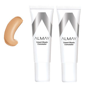 Almay Smart Shade Skintone Matching Concealer in Straight Up Medium 11ml 030 - 2 pack, product packaging