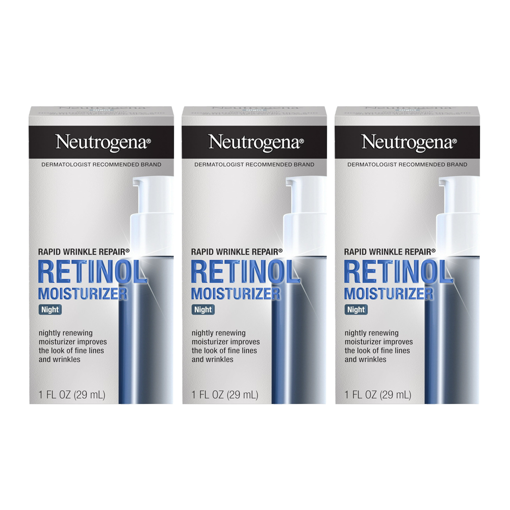 Neutrogena Rapid Wrinkle Repair Retinol Night Moisturiser 29ml - 3 pack