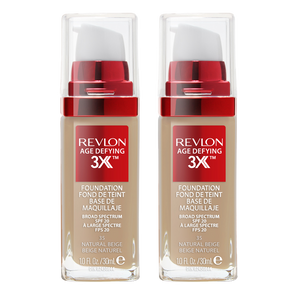 Revlon Age Defying 3X Foundation 30ml 35 NATURAL BEIGE - 2 pack