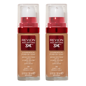 Revlon Age Defying 3X Foundation 30ml 70 EARLY TAN - 2 pack