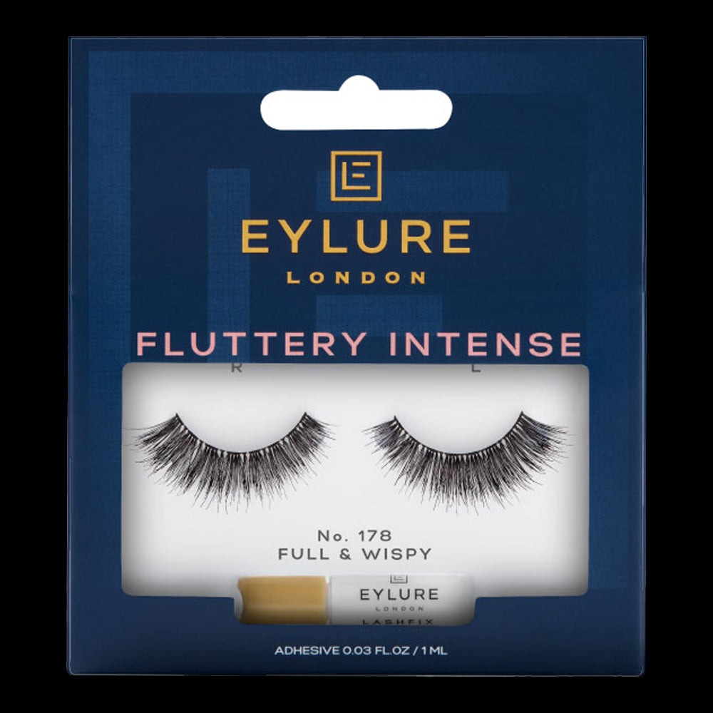 Eylure London FLUTTERY INTENSE Full & Wispy No.178 false eyelashes in packaging