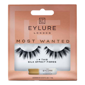 Eylure London MOST WANTED Silk Effect I LOVE THIS false eyelashes product packaging