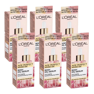 L'Oreal Age Perfect Golden Age Rosy Oil-Serum 30ml - 6 pack skincare product in a 6 pack