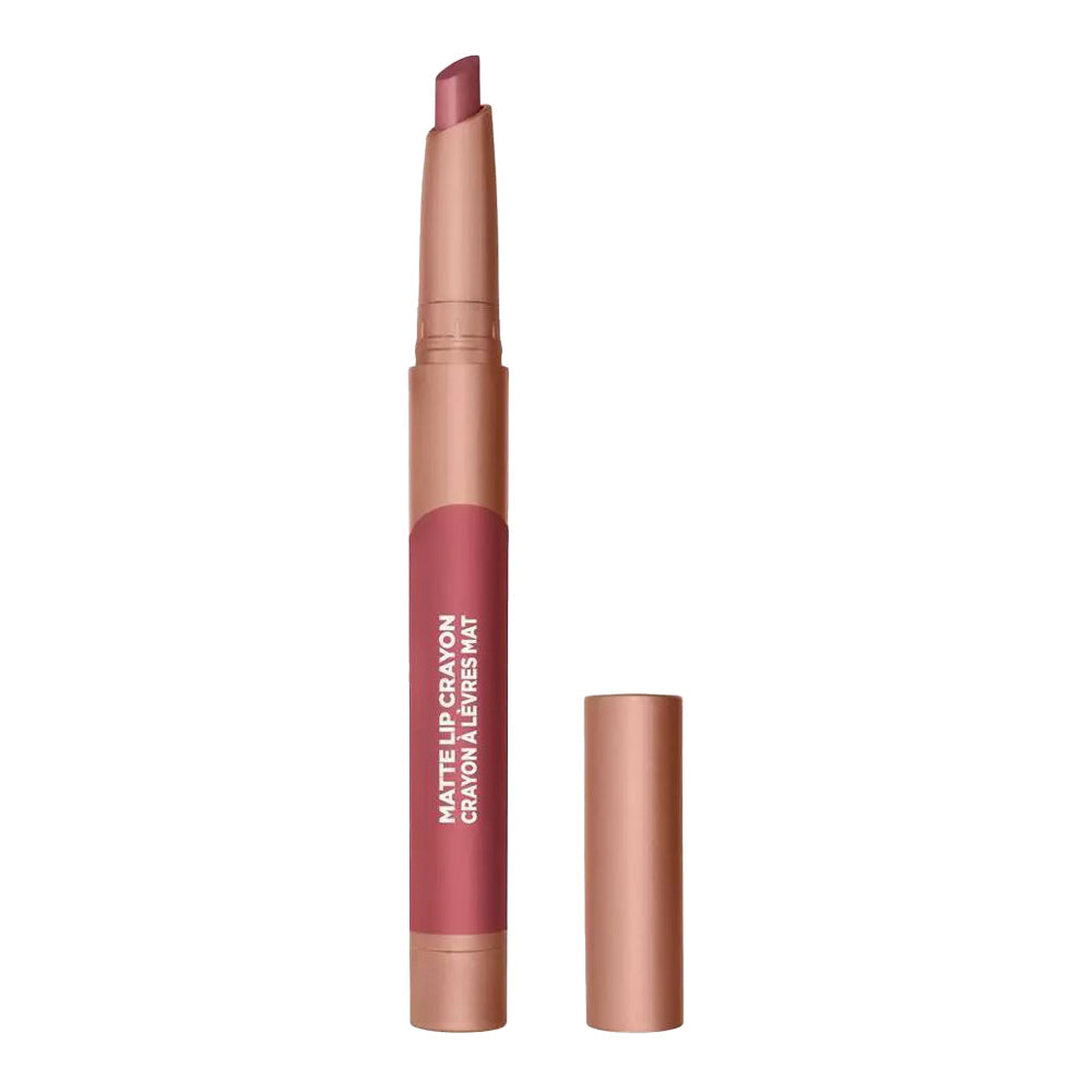 L'Oreal Infallible Matte Lip Crayon 501 STRAWBERRY GLAZE makeup product in pink shade
