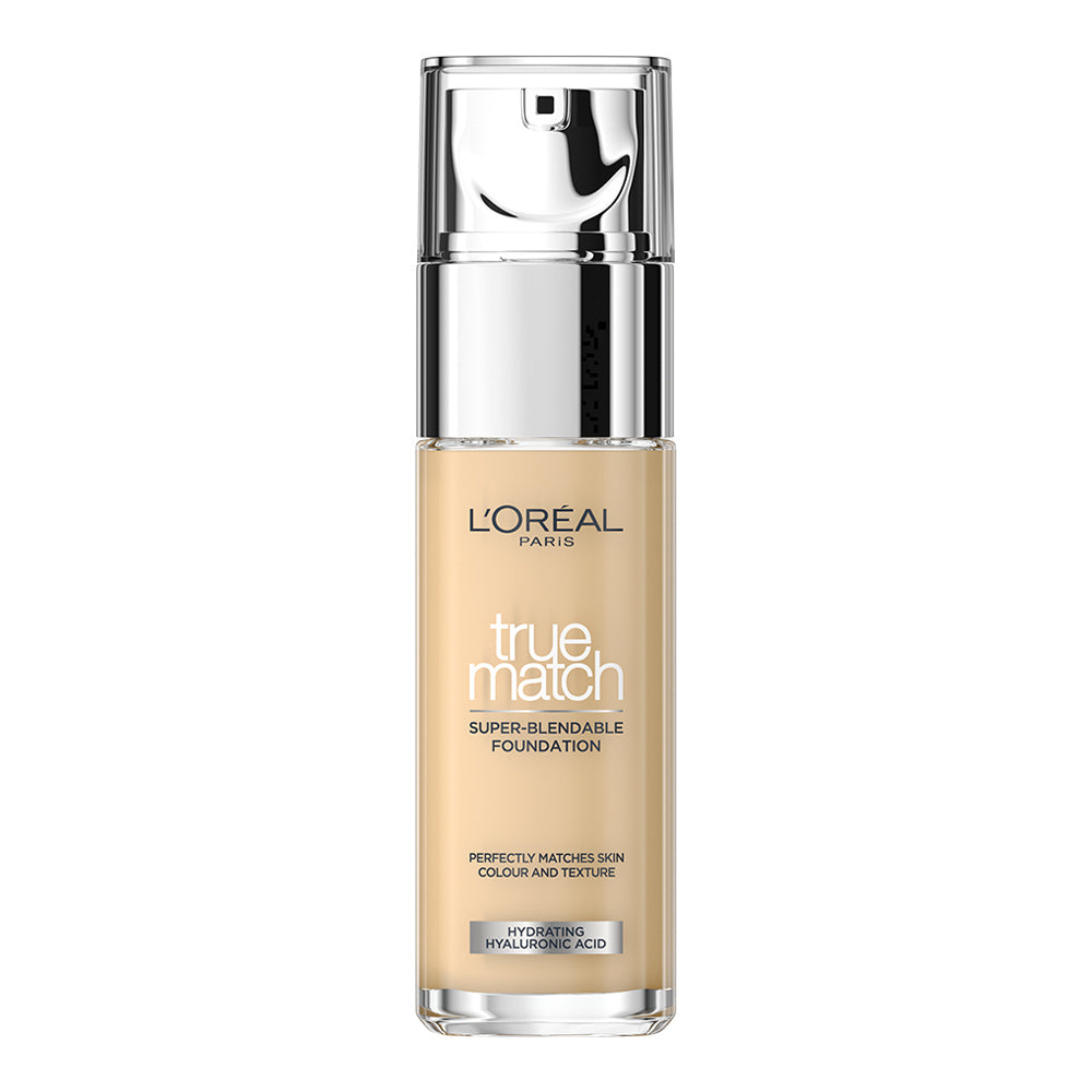 L'Oreal True Match Foundation 2C ROSE VANILLA 30ml bottle on white background