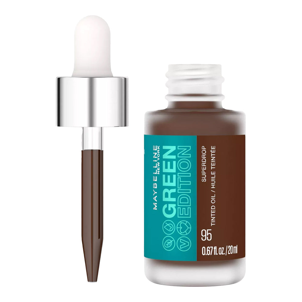 Maybelline Green Edition Superdrop Tinted Oil 20ml Shade 095 20ml bottle tinted oil beauty product