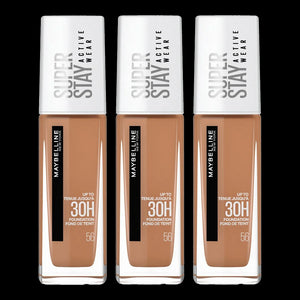 Maybelline Super Stay 30H Active Wear Foundation 30ml 56 TOFFEE - 3 pack 3 pack TOFFEE Foundation image