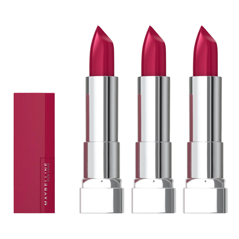 Maybelline Color Sensational lipstick in shade 388 PLUM FOR ME - 3 pack