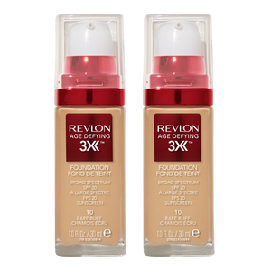 Revlon Age Defying 3X Foundation 30ml 10 BARE BUFF - 2 pack product image