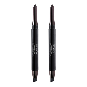 Revlon ColorStay 2-in-1 Angled Kajal Eyeliner 0.28g 102 FIG - 2 pack makeup product in black color