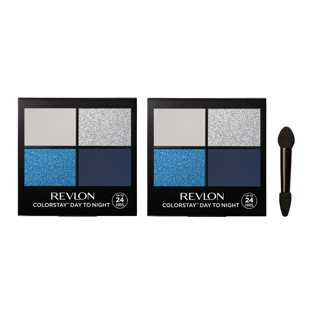 Revlon ColorStay Day to Night Eye Shadow Quad in 580 GORGEOUS, 2 pack, 4.8g - makeup palette