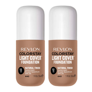 Revlon ColorStay Light Cover Foundation 30ml 440 CARAMEL - 2 pack 2 pack of 30ml Revlon ColorStay Light Cover Foundation in shade 440 CARAMEL