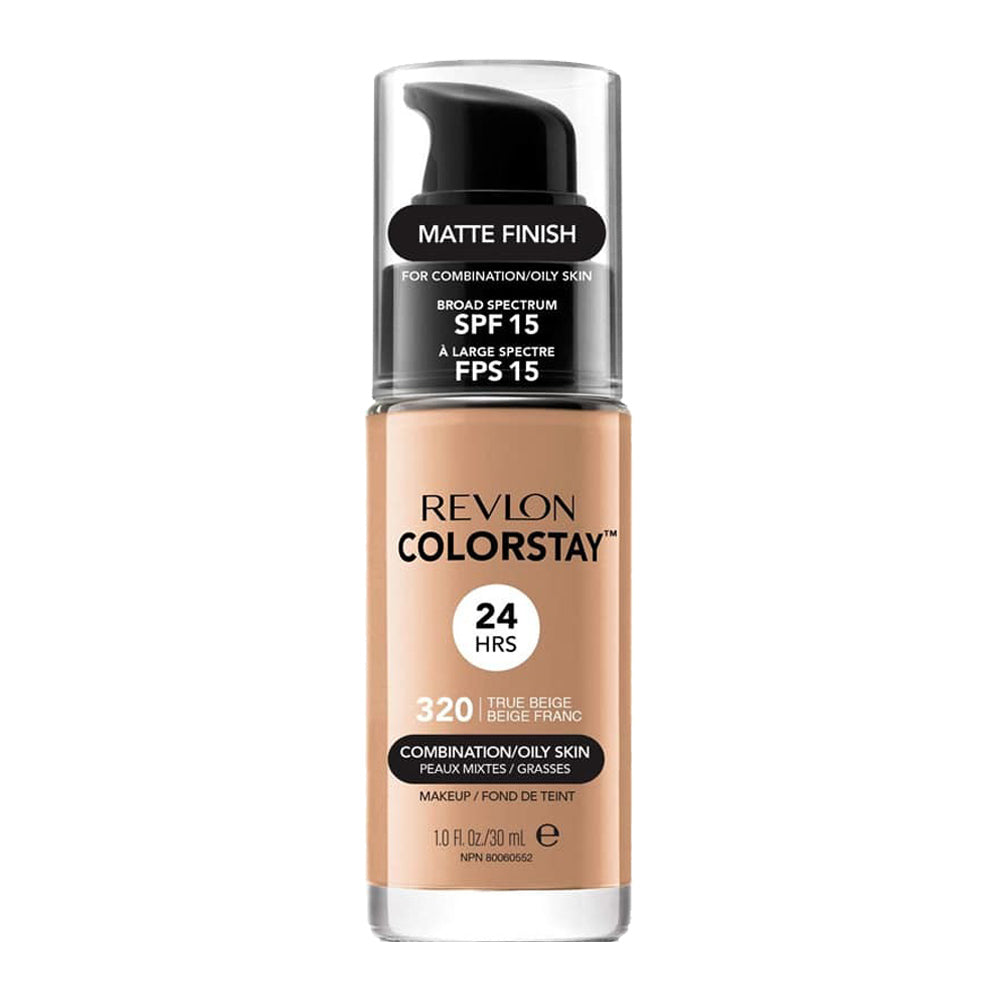 Revlon ColorStay Makeup Combination Oily Skin 30ml 320 TRUE BEIGE liquid foundation in true beige color