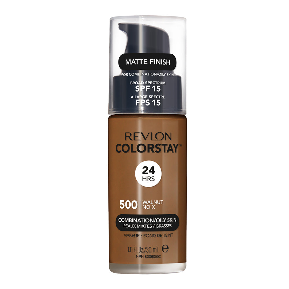 Revlon ColorStay Makeup Combination/ Oily Skin 30ml 500 WALNUT product in 500 WALNUT shade for combination or oily skin