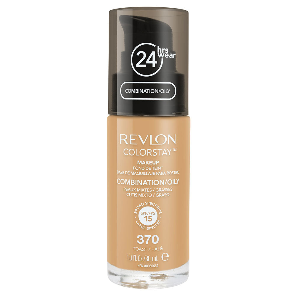 Revlon ColorStay Makeup for Combination or Oily Skin in shade 370 TOAST, 30ml