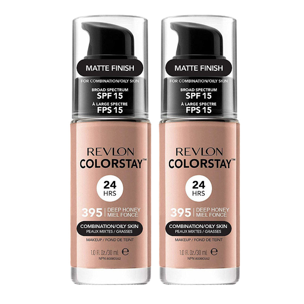 Revlon ColorStay Makeup Combination Oily Skin Deep Honey 30ml 2 pack - 395 DEEP HONEY