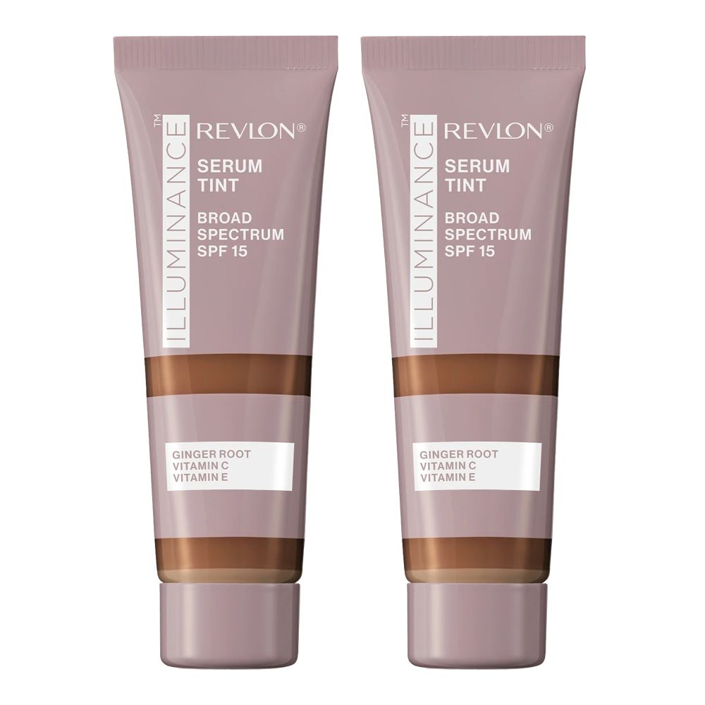 Revlon Illuminance Serum Tint SPF 15 30ml 601 SOFT NUTMEG - 2 pack makeup sunscreen