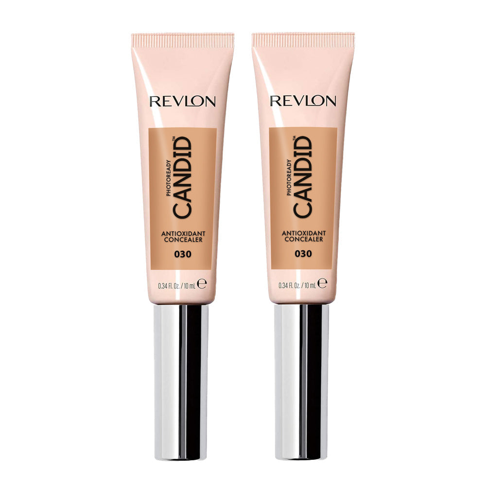 Revlon PhotoReady Candid Antioxidant Concealer 10ml 030 LIGHT MEDIUM - 2 pack shown in light medium shade, 2 pack