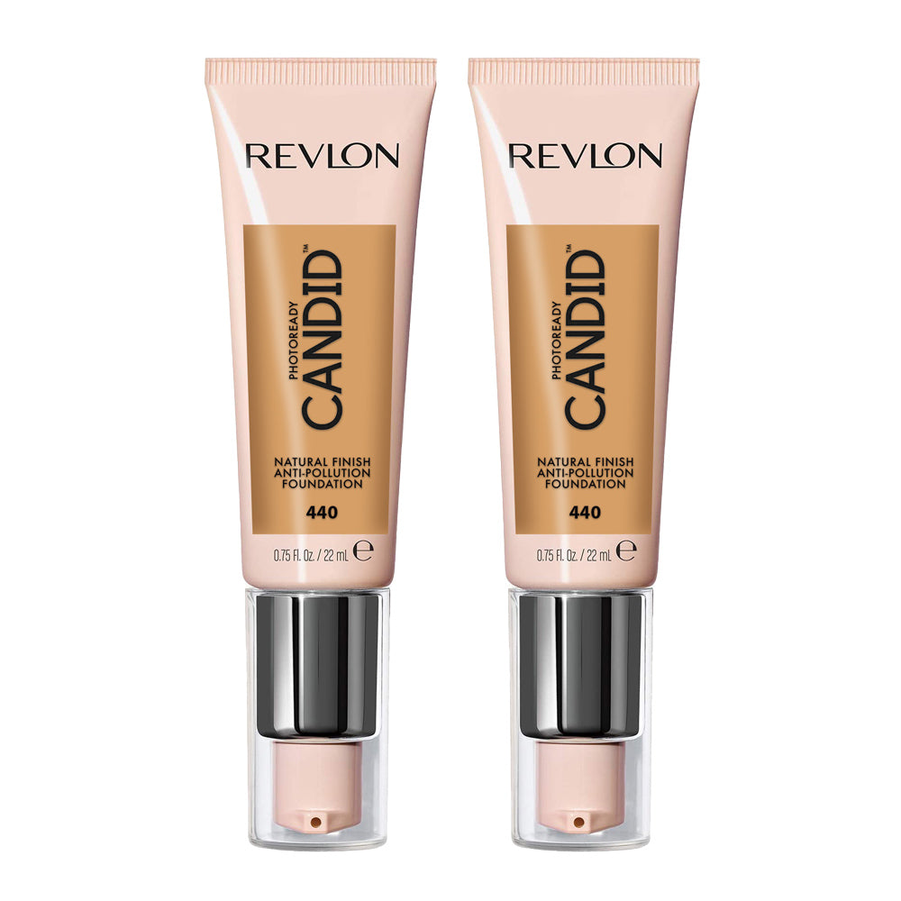 Revlon PhotoReady Candid Natural Finish Anti-Pollution Foundation 22ml 440 CARAMEL - 2 pack image in 440 CARAMEL shade