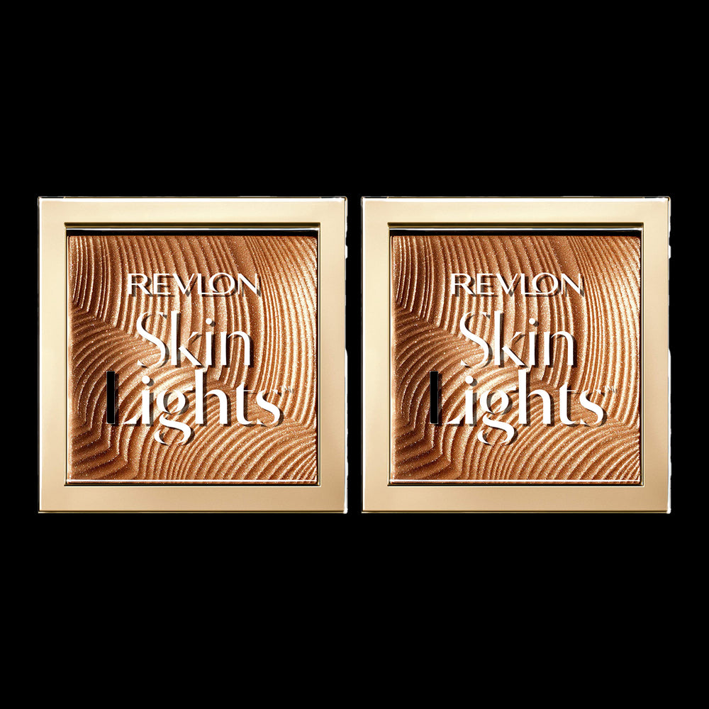 Revlon SkinLights Prismatic Bronzer 9g 110 SUNLIT GLOW - 2 pack makeup bronzer in Sunlit Glow shade
