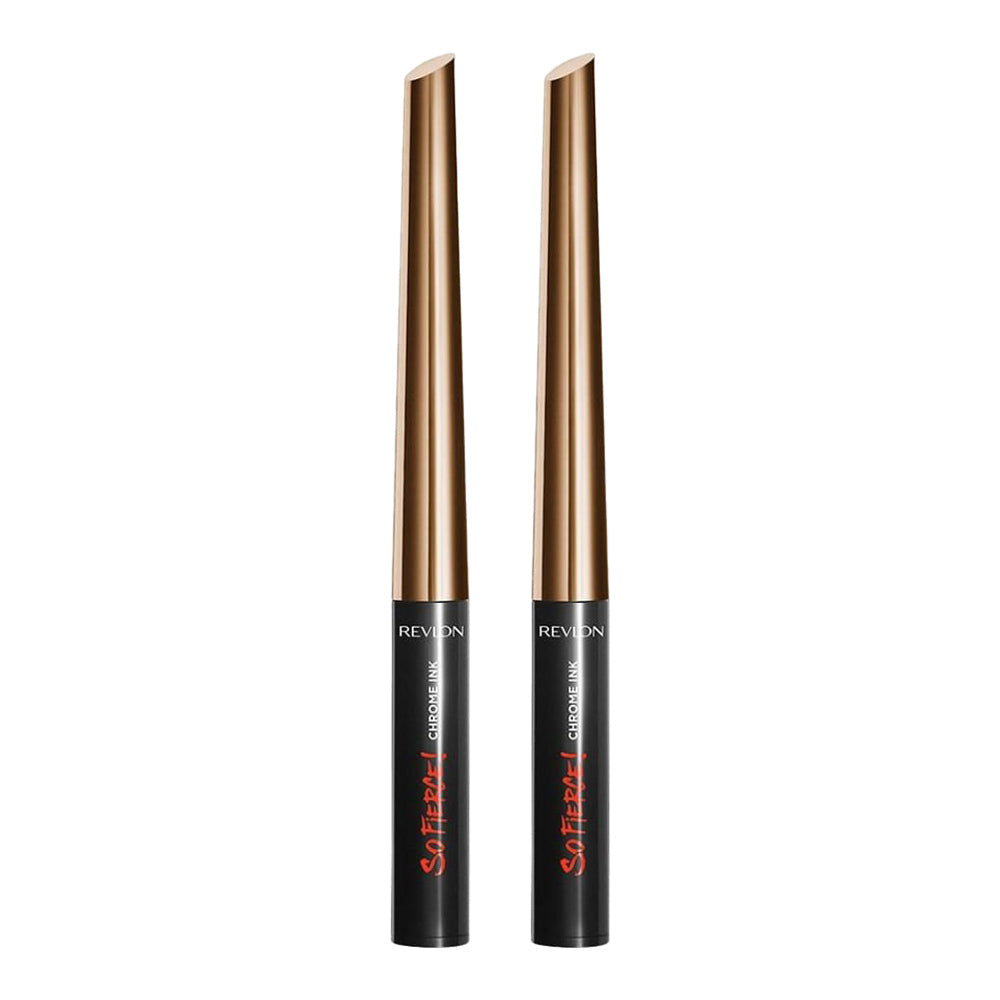 Revlon So Fierce! Chrome Ink Liquid Liner 902 BRONZAGE liquid eyeliner 2 pack in bronze color