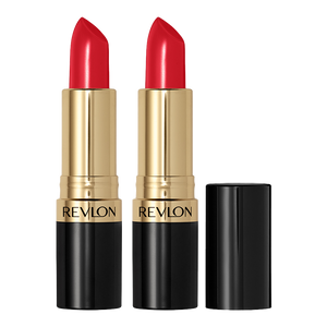 Revlon Super Lustrous Lipstick 4.2g 740 CERTAINLY RED - 2 pack in vibrant red shade