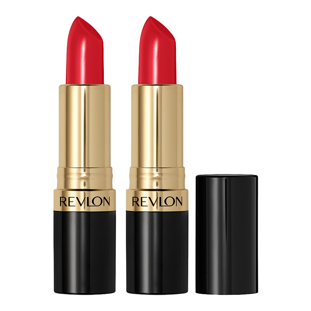Revlon Super Lustrous Lipstick 4.2g 740 CERTAINLY RED - 2 pack in vibrant red shade