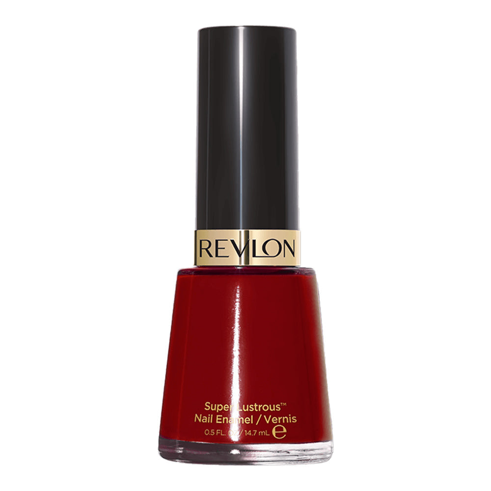Revlon Super Lustrous Nail Enamel 14.7ml 730 VALENTINE nail polish bottle in bright red color