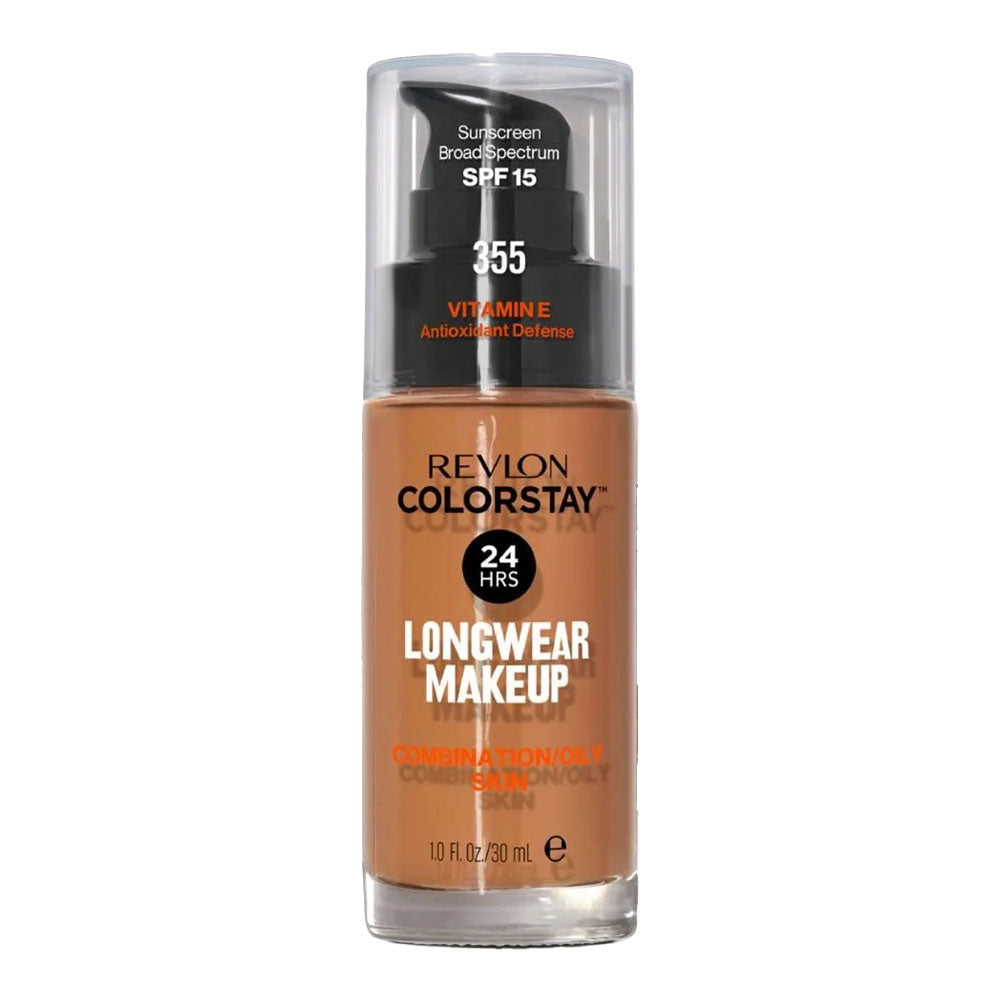 Revlon ColorStay longwear makeup for combination/oily skin with SPF15 in shade 355 ALMOND, 30ml bottle