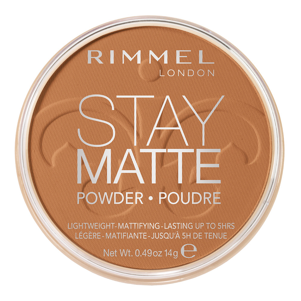 Rimmel London Stay Matte Pressed Powder 14g 040 HONEY, compact powder in shade 040 Honey
