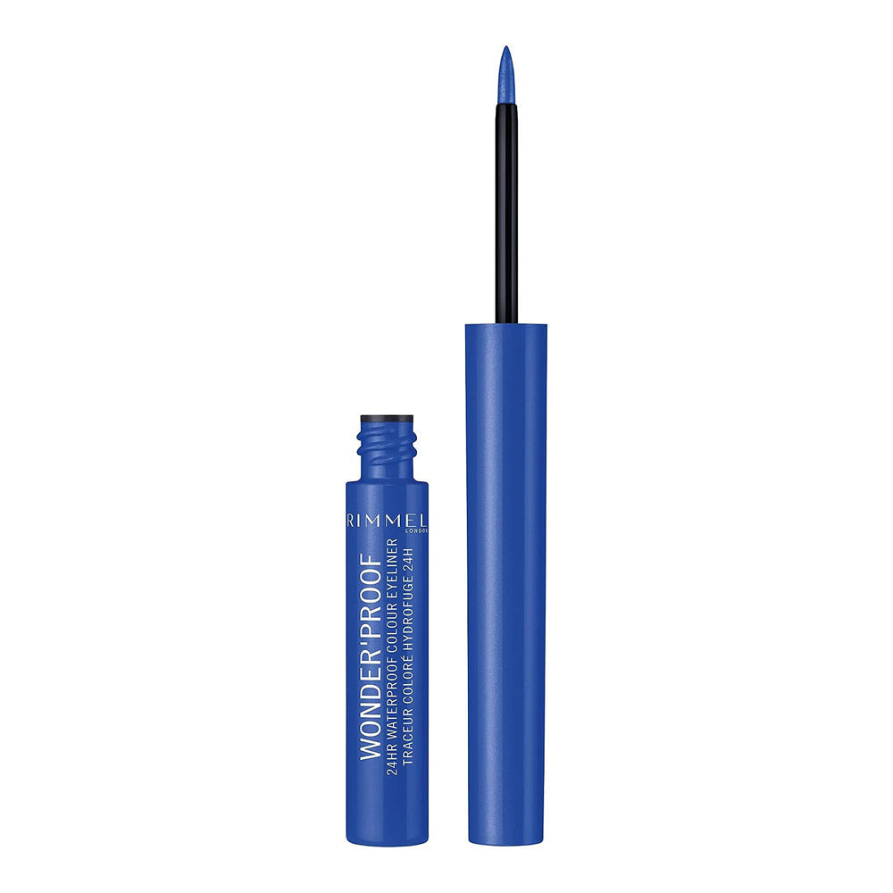Rimmel London Wonder'proof 24H Waterproof Liner 1.4ml 005 PURE BLUE in vibrant blue color