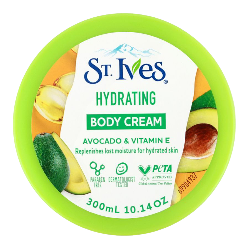 St. Ives hydrating body cream with avocado and vitamin E 300ml product image