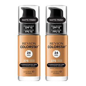 Revlon ColorStay Makeup Combination/ Oily Skin 30ml 375 TOFFEE - 2 pack