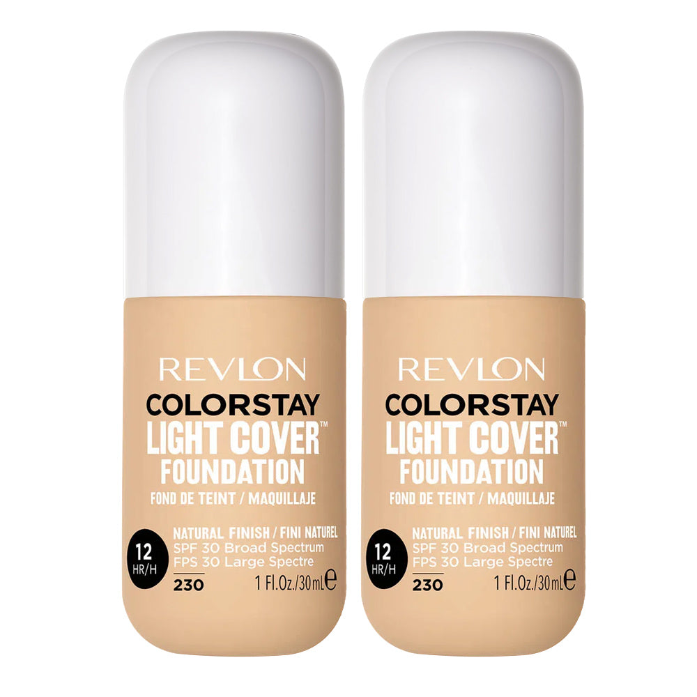 Revlon ColorStay Light Cover Foundation 30ml 230 NATURAL OCHRE - 2 pack