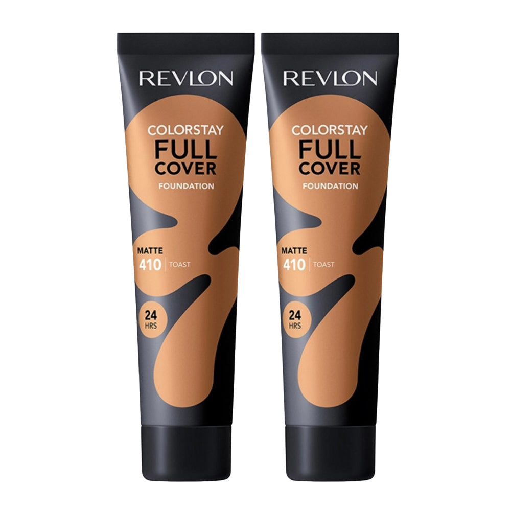 Revlon ColorStay Full Cover Matte Foundation 30ml 410 TOAST - 2 pack