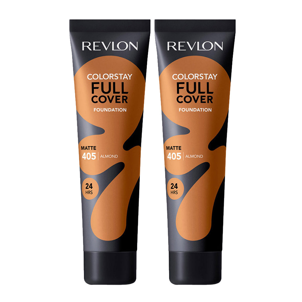 Revlon ColorStay Full Cover Matte Foundation 30ml 405 ALMOND - 2 pack