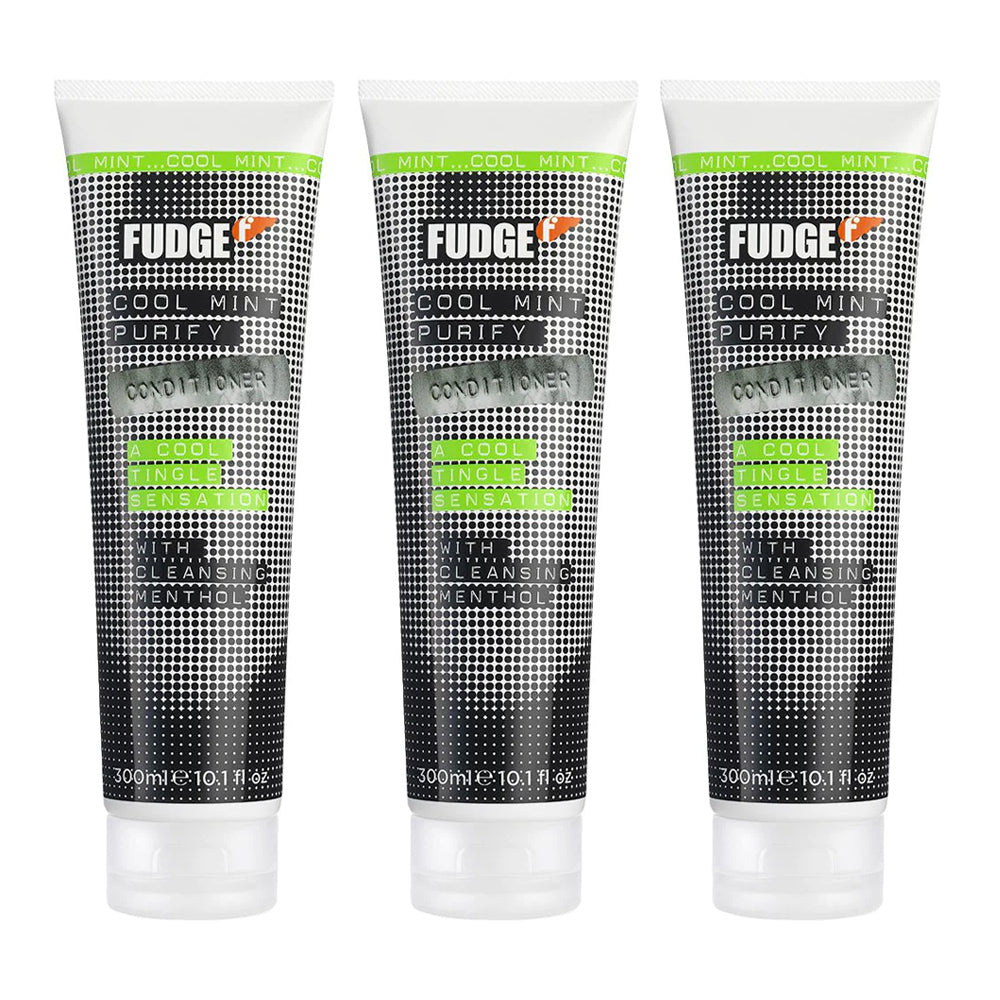 Fudge Cool Mint Purify Conditioner 300ml - 3 pack