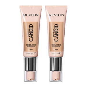 Revlon PhotoReady Candid Natural Finish Anti-Pollution Foundation 22ml 200 NUDE - 2 pack